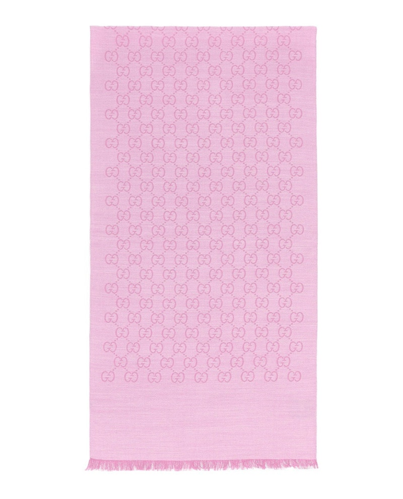 Gucci GG Logo Scarf Rose
