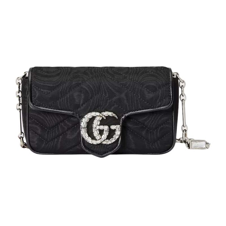 Pre-owned Gucci Gg Marmont Belt Bag Black
