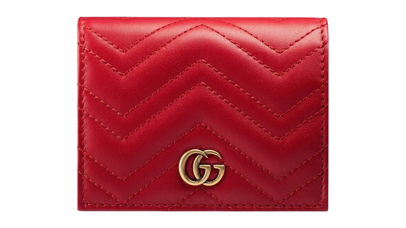 Gucci GG Marmont Bi-Fold Wallet Red