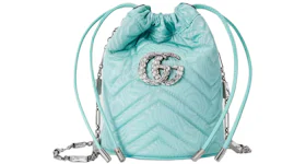 Gucci GG Marmont Bucket Bag Light Blue