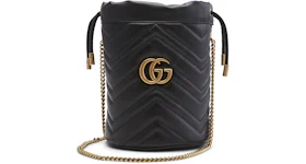 Gucci GG Marmont Bucket Bag Mini Black