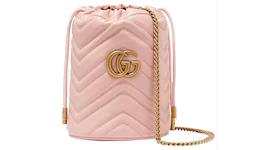 Gucci GG Marmont Bucket Bag Mini Light Pink