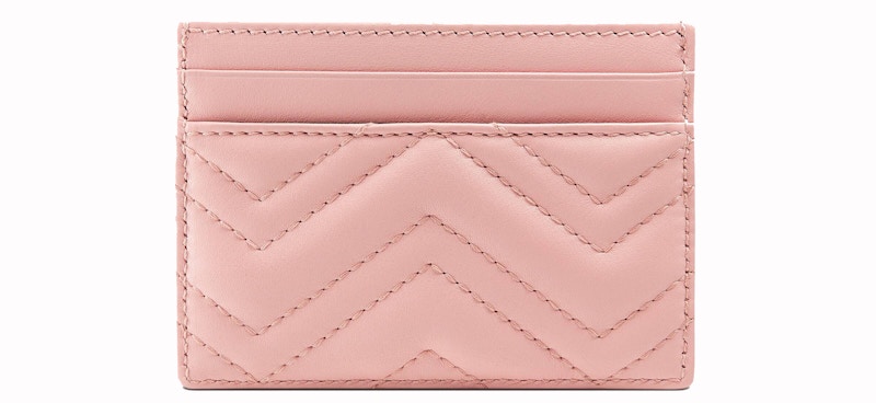 Gucci marmont outlet card case pink