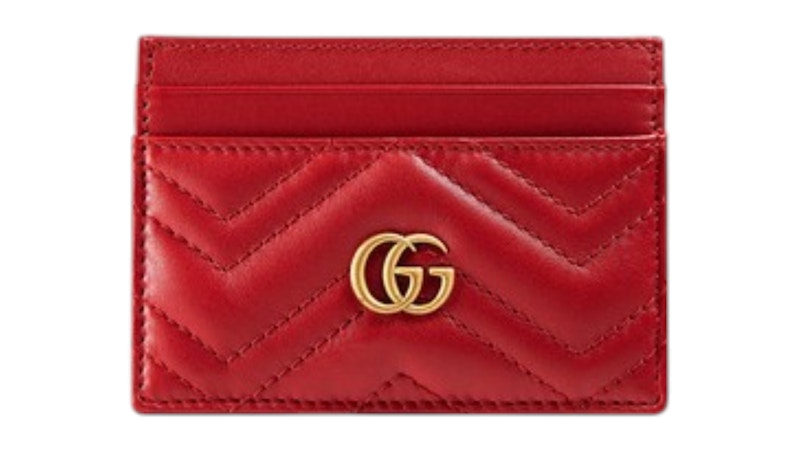 Gucci GG Marmont Card Case Red