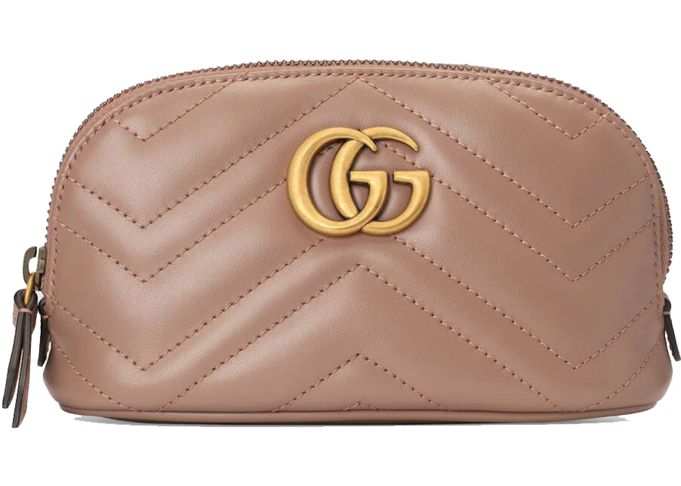 Sold. Gucci cosmetic pink pouch