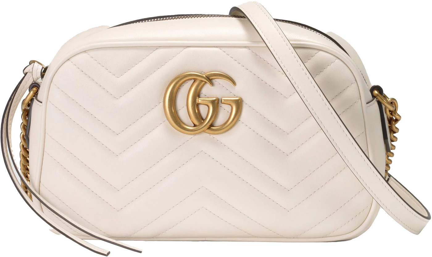 Gucci White GG Marmont Matelassé Mini Bag - Farfetch