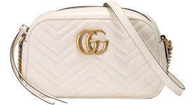 Gucci GG Marmont Small Matelasse Bag White