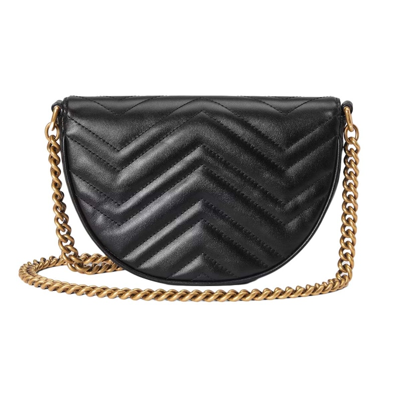 Gucci GG Marmont Matelasse Chain Mini Bag Black