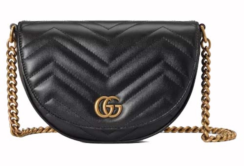 Gucci GG Marmont Matelasse Chain Mini Bag Black