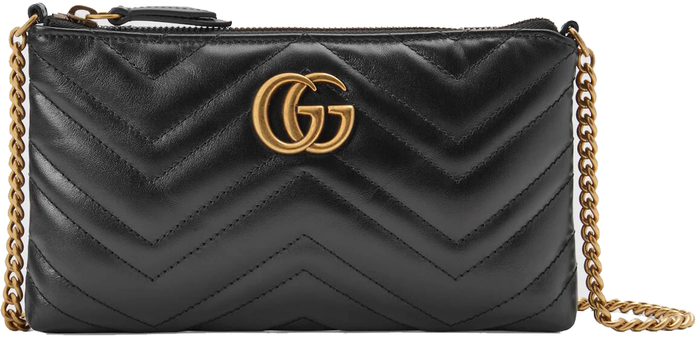 Gucci GG Marmont Matelasse Mini Bag Calfskin Leather with Antique Gold-tone - US