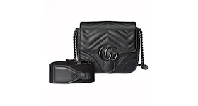 Gucci GG Marmont Matelasse Shoulder Bag Black