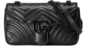 Gucci GG Marmont Matelasse Shoulder Bag Small Black/Black