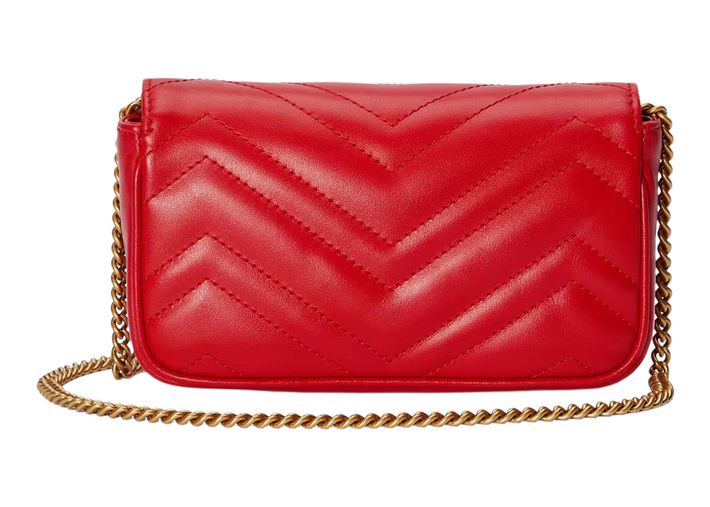 Gucci Pre-Owned 2016-2023 2016-2023 mini GG Marmont matelassé crossbody bag - Red