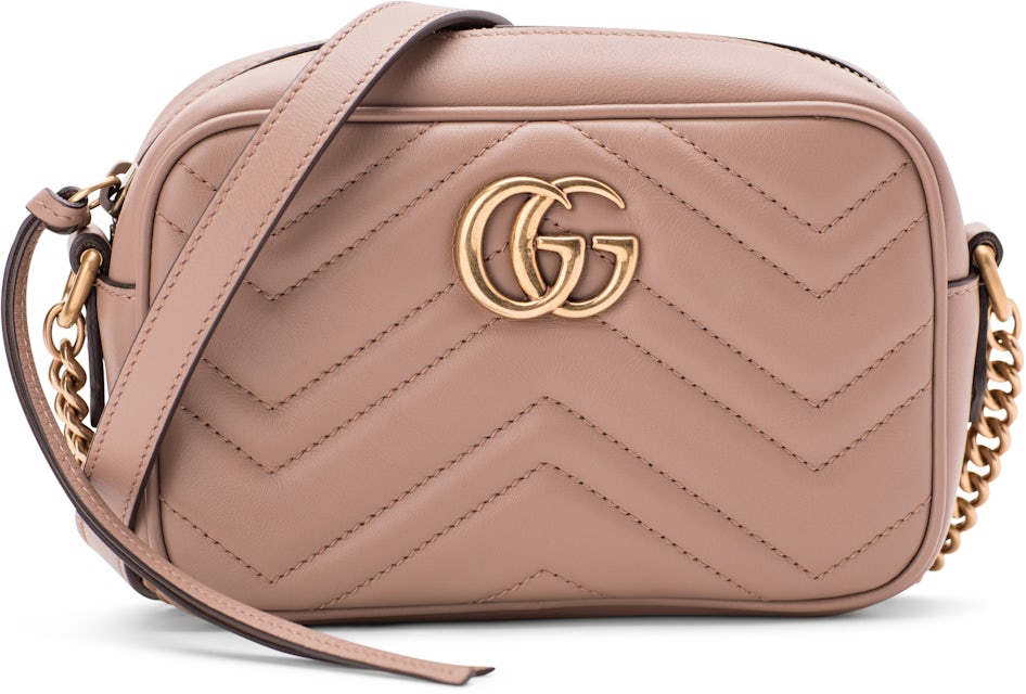 Gucci GG Marmont Matelasse Super Mini Bag Dusty Pink