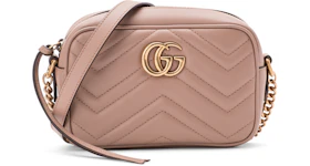 Gucci GG Marmont Matelasse Mini Camera Bag Dusty Pink