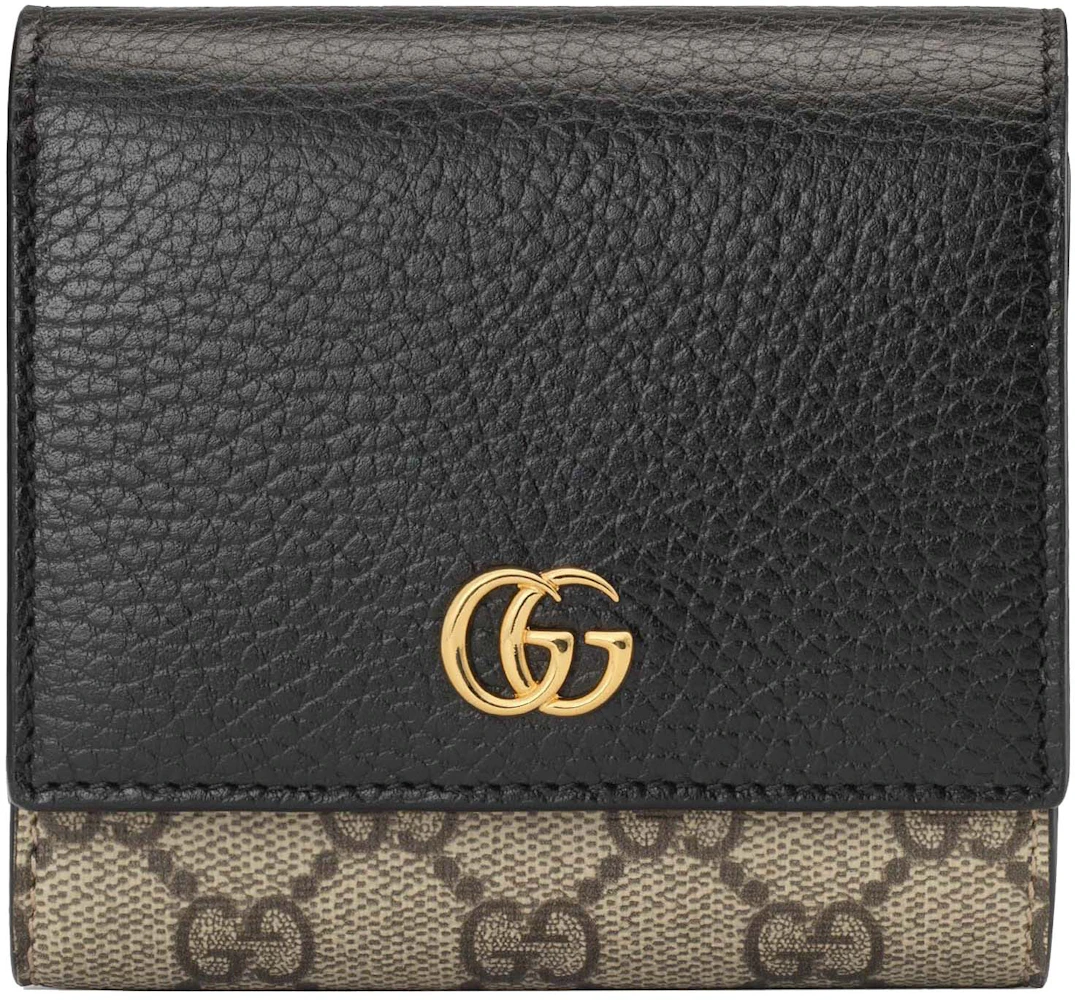 Gucci - GG Marmont Grained-Leather Wallet - Womens - Black for Women
