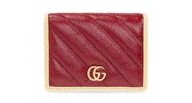 Gucci GG Marmont Medium Wallet Burgundy/Yellow