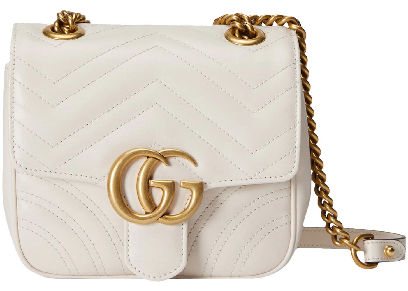 Chain White Gucci Marmont Bag Mini Gucci GG Marmont Mini Shoulder