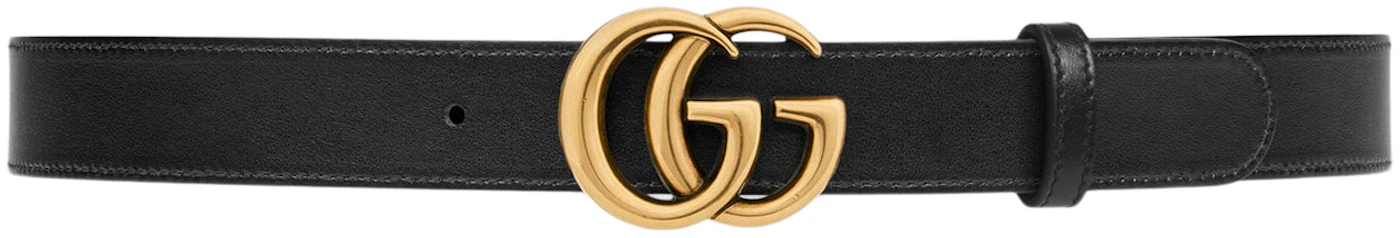Gucci GG Marmont Reversible Belt GG Supreme Beige/Ebony/Black in Canvas ...