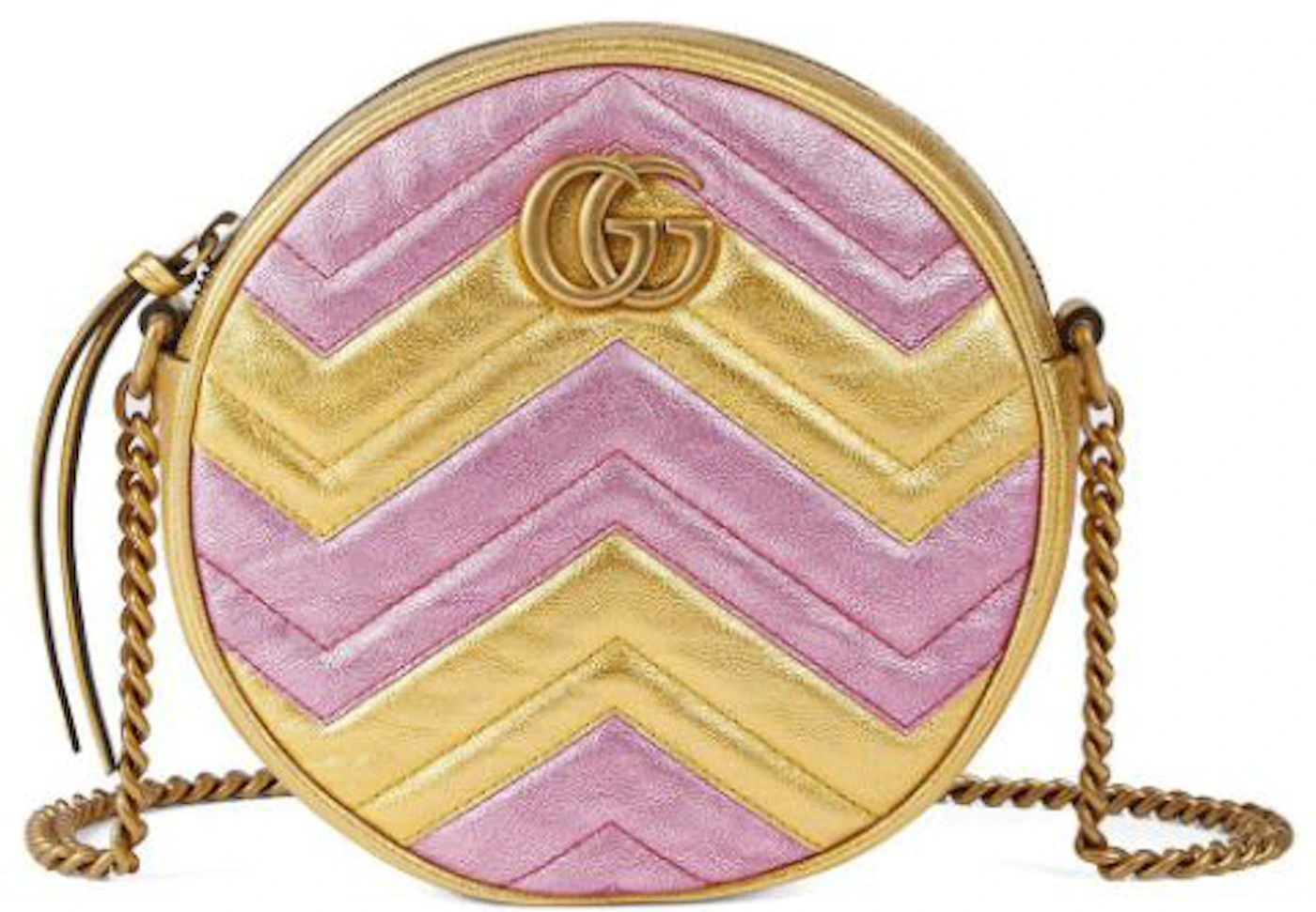 Gucci Gg Marmont Shoulder Bag Matelasse Mini Light Pink