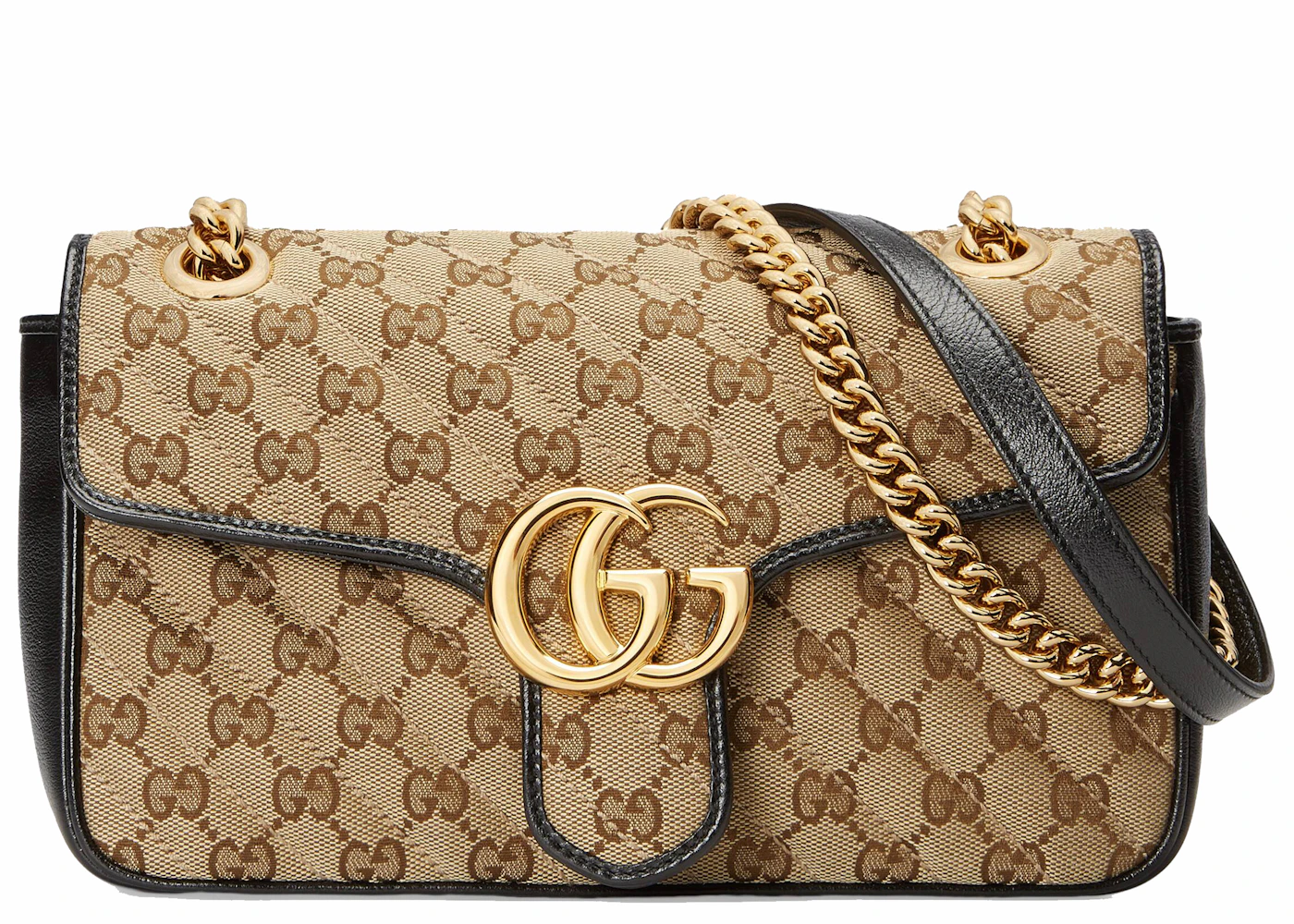 GUCCI GG Marmont Small Shoulder Bag in Original GG Canvas – COCOON