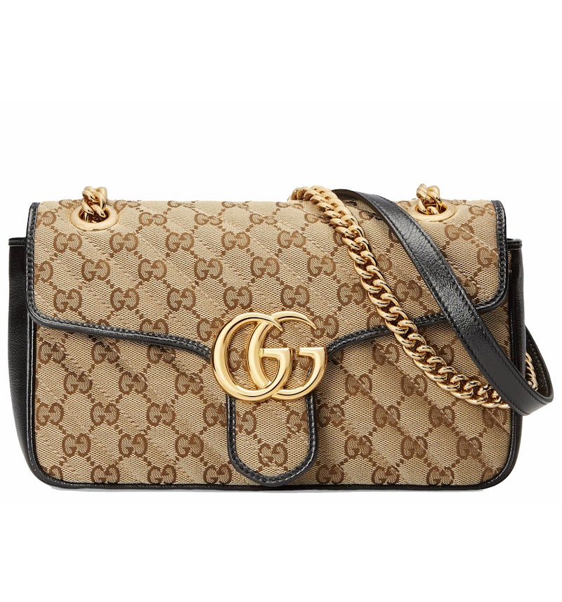Gucci GG Marmont Small Diagonal Matelasse Bag Original GG Canvas