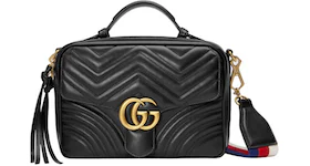 Gucci GG Marmont Shoulder Bag Matelasse (Sylvie Web) Small Black