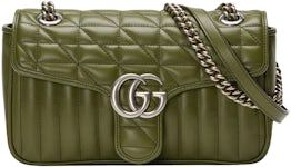 Gucci GG Marmont Matelasse Shoulder Bag Mini Pastel Pink in Matelasse  Calfskin Leather with Palladium-tone - US