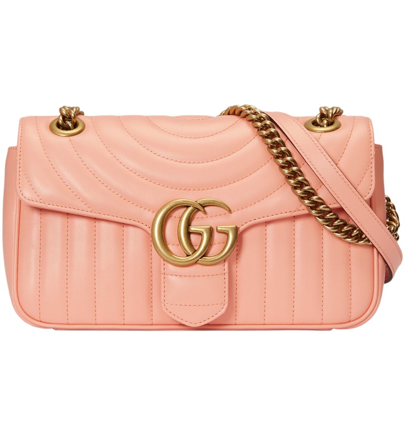 Gucci GG Marmont Small Shoulder Bag Matelasse Round And Vertical