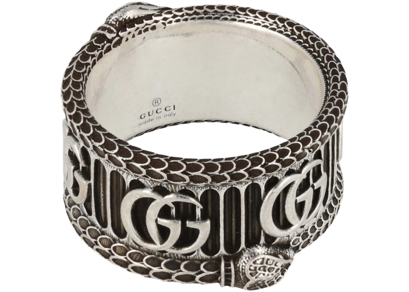 Bague Gucci GG Marmont Snake en argent de la collection in