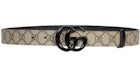 Gucci GG Marmont Thin Belt GG Supreme Beige/Ebony