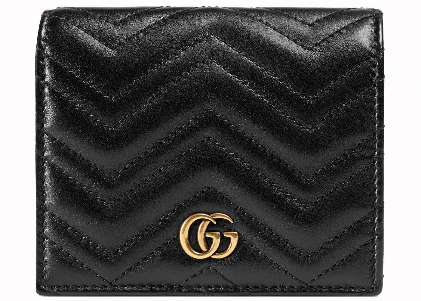 Gucci GG Marmont Wallet Matelasse (With Removable Insert) Black in ...