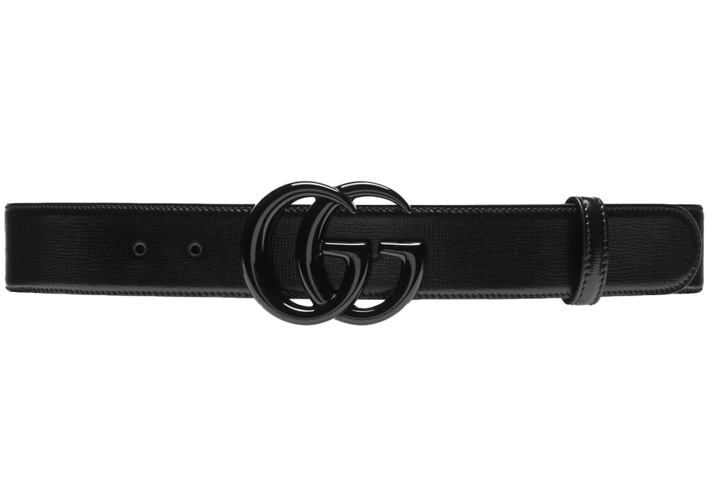 Gucci GG Marmont Wide Belt Black in Leather - US