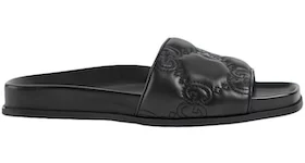 Gucci GG Matelasse Slide Black Leather