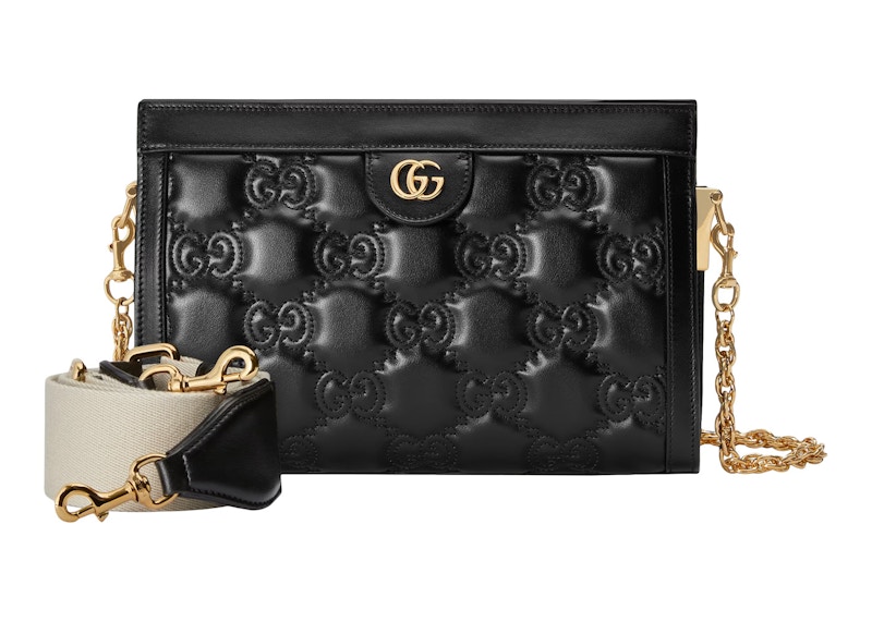 Gucci GG Matelass Small Bag Black in GG Matelass Leather with