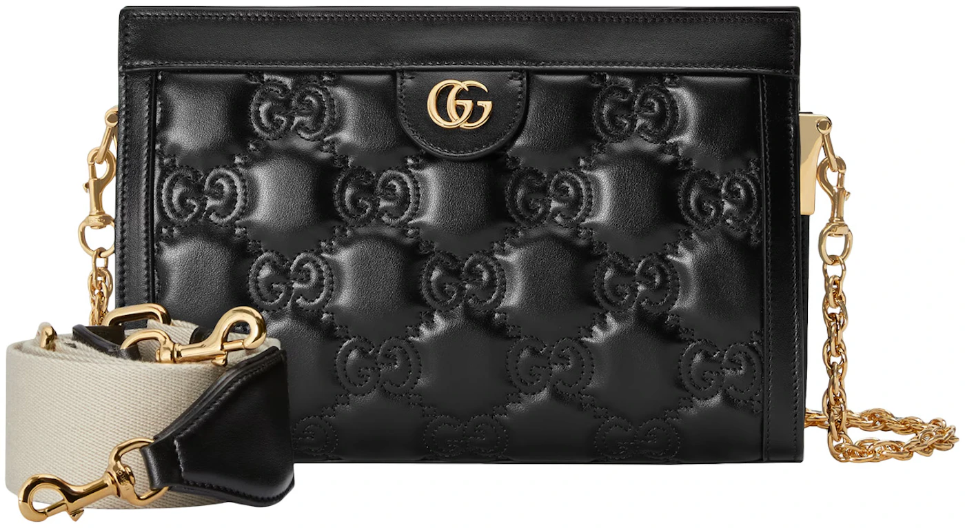 Gucci GG Matelassé Small Bag Black in GG Matelassé Leather with Gold-tone -  US