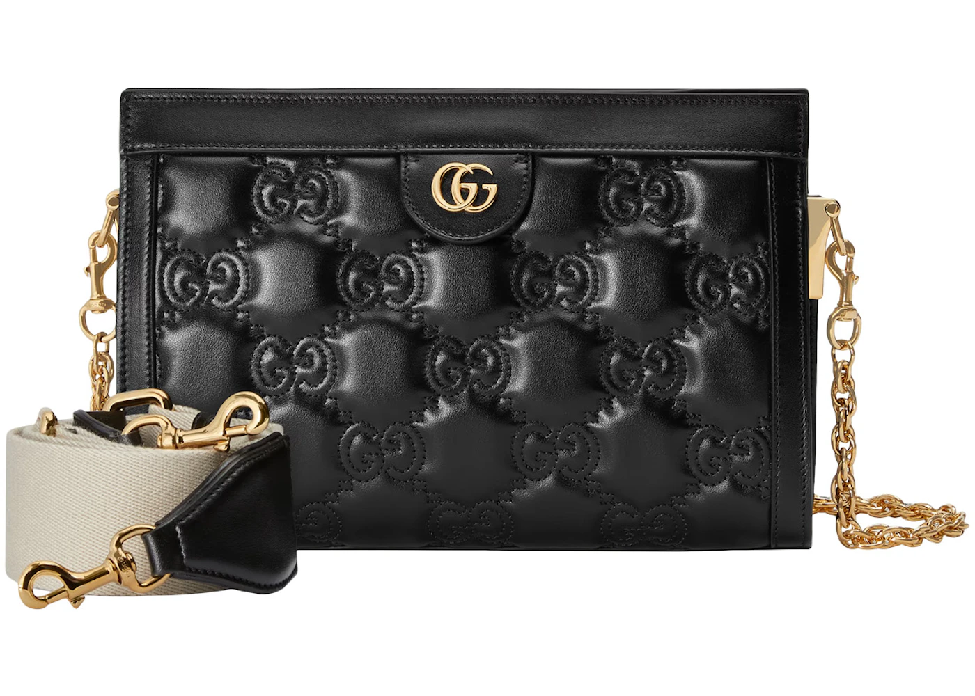 Gucci GG MatelassΓ© Small Bag Black in GG MatelassΓ© Leather with