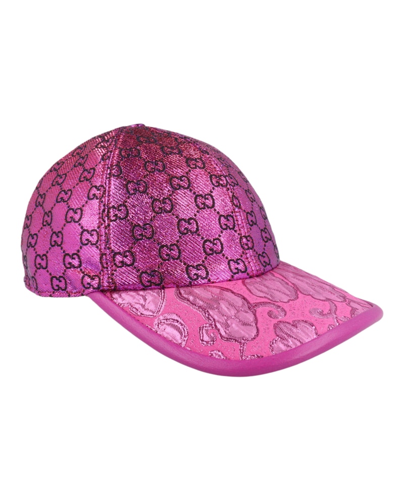 Gucci GG Metallic Baseball Cap Purple - US