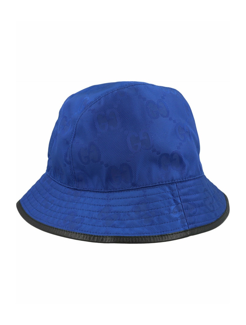 Gucci Gg Monogram Bucket Hat Bright Blue
