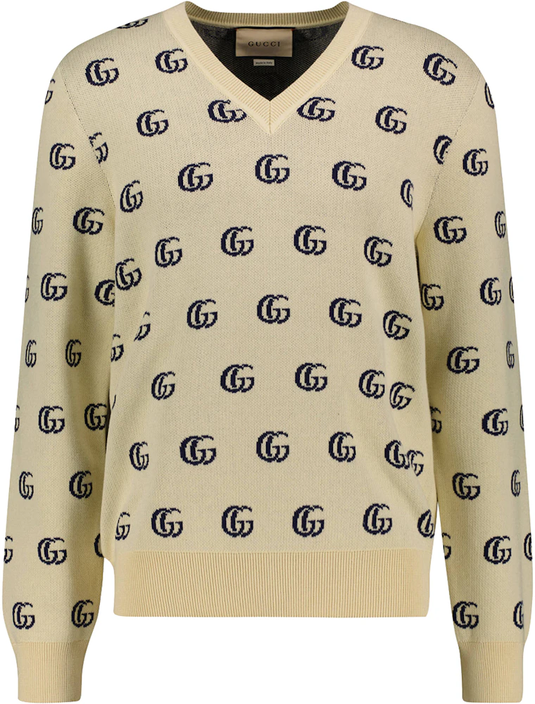 Gucci GG Monogram Sweater Off-white SS22 Men's - US