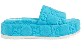 Gucci GG Platform Sandal Blue (Women's)