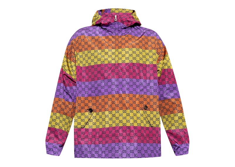 Gucci GG Print Hooded Jacket Multi Hombre MX