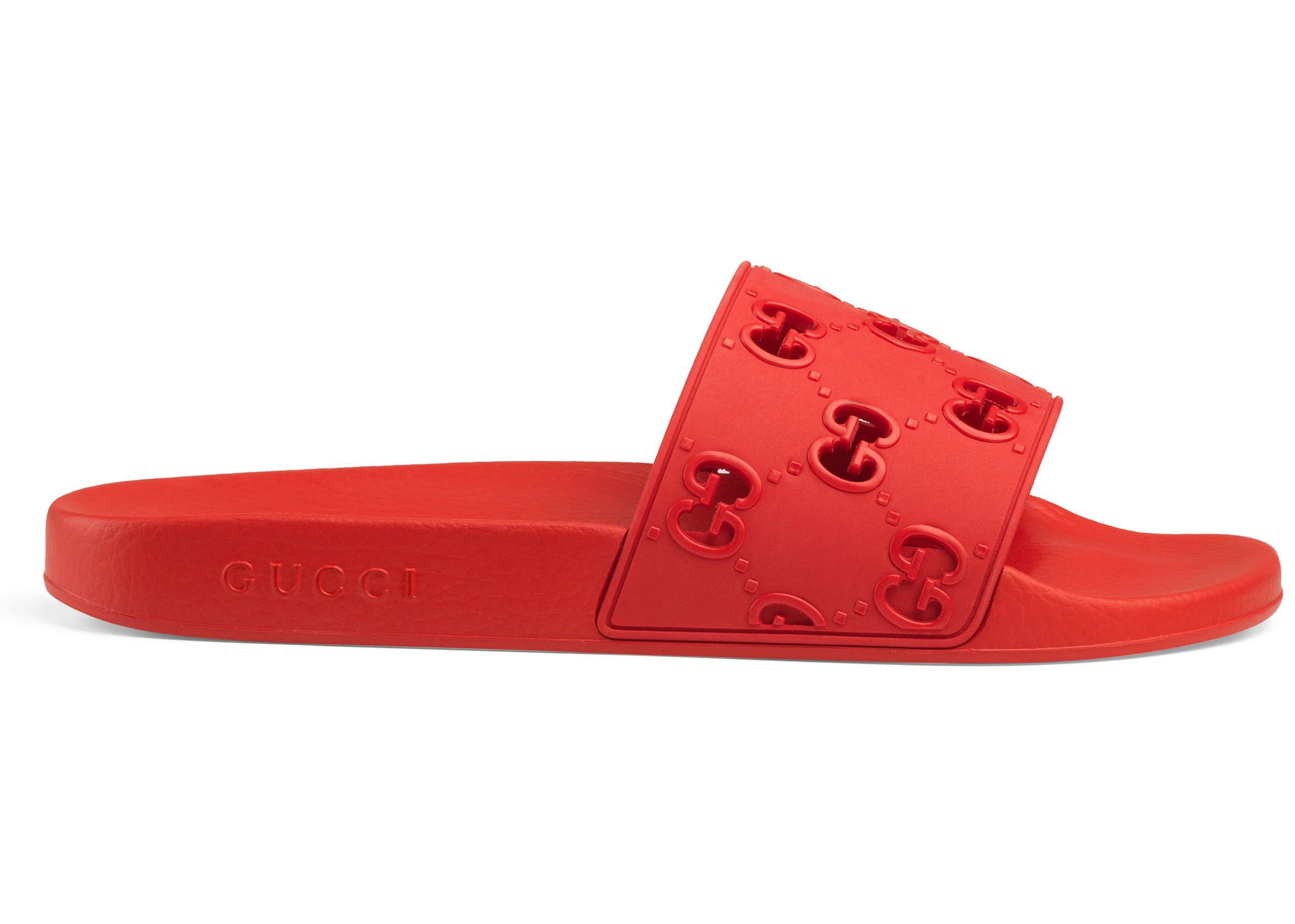 Gucci GG Slide Rubber Red - 575957 JDR00 6448 - US