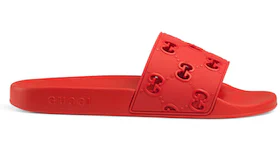 Gucci GG Slide Rubber Red