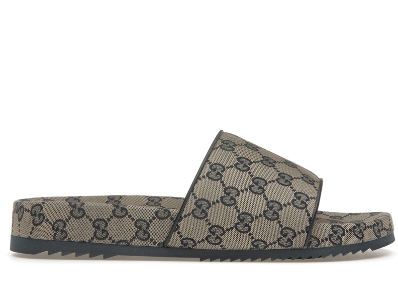 Gucci 【カジュアル&高級感 Back Rubber☆Web Slide 】 Gucci Padded Web Slide Red Green Men's - 692387 UFR30 3060 - US