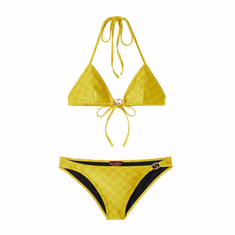 ビキニ GUCCI GG Stretch Jersey bikinis GG stretch jersey bikini in blue and white | GUCCI® US