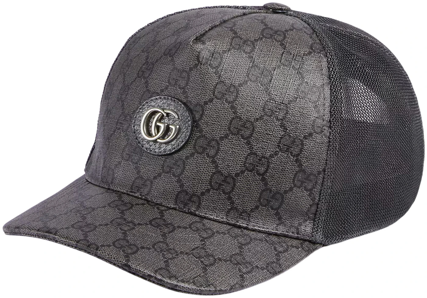Gucci Gray Supreme Cap - 8761 Grey Black+grap
