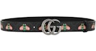 Gucci GG Supreme Bee Belt Black