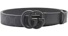 Gucci GG Supreme Black Buckle Belt Black