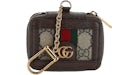 Gucci GG Supreme Ophidia Keychain Airpod Case Beige/Ebony